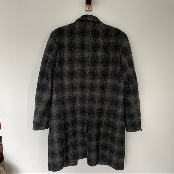 TOPMAN HARRIS TWEED 100% WOOL OVERCOAT - Picture 5 of 10